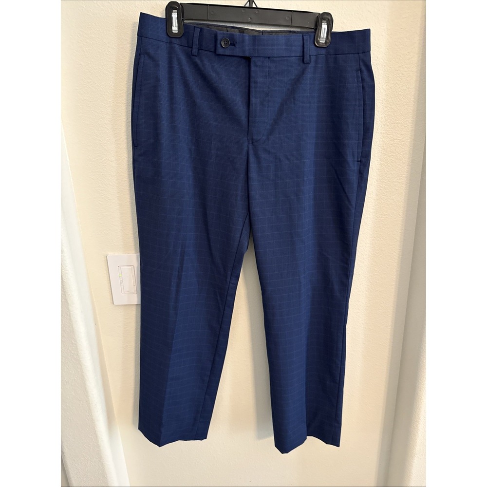 Ralph‎ Lauren black label blue checked pants 32 x 30 Cropped
